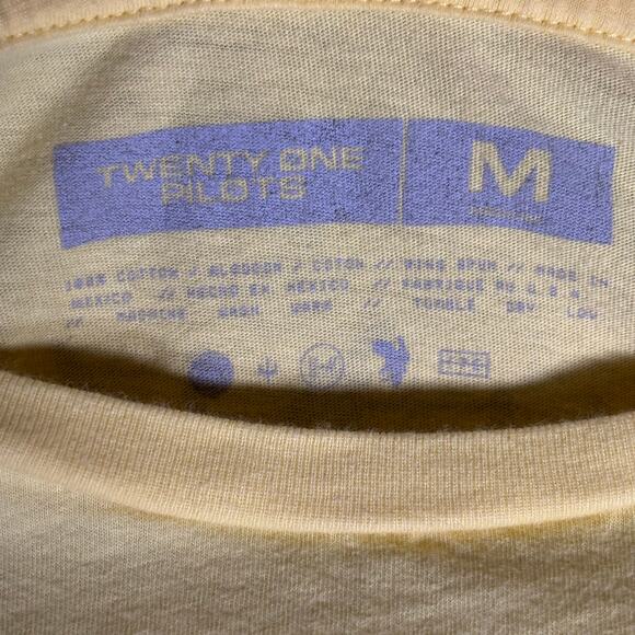 Twenty One Pilots Bandito Tour Long Sleeve Shirt M Yellow - Picture 5 of 5
